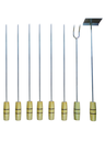 Ver imagem 1 de Espetos Para Churrasco 6 Un + Rastelo Para Brasa + Garfo 49 cm