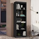 Ver imagem 2 de Multiuso Lorenzo Organizador Livreiro com Prateleiras Minimalista Preto
