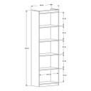 Ver imagem 4 de Multiuso Lorenzo Organizador Livreiro com Prateleiras Minimalista Preto
