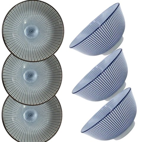Kit 6 Lindos Bowlls Grandes com 500ml Porcelana Portuguesa