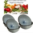 Ver imagem 4 de Kit 6 Lindos Bowlls Grandes com 500ml Porcelana Portuguesa