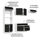 Ver imagem 5 de Armário de Cozinha Completa 270cm Branco/Preto Glamy Madesa 15