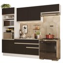 Ver imagem 3 de Armário de Cozinha Completa 270cm Branco/Preto Glamy Madesa 15