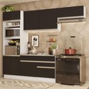Ver imagem 1 de Armário de Cozinha Completa 270cm Branco/Preto Glamy Madesa 15