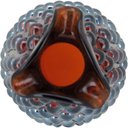 Ver imagem 3 de Maou Vaso 14x8x8cm Vidro Marrom Lustrado