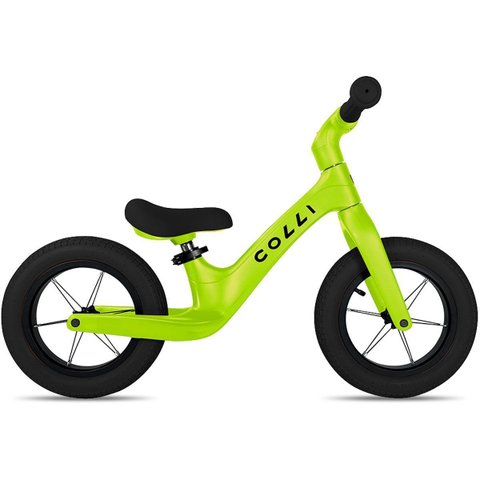 Bicicleta Infantil de Equilíbrio sem Pedal Colli Balance Pitukinha Verde 2 a 4 Anos Aro 12