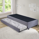Ver imagem 3 de Bicama Box Solteiro Suede 88x188x28 Cm com Colchão Auxiliar Ecoflex