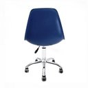 Ver imagem 3 de Cadeira Eames Azul Bic Giratória em Polipropileno com Base Cromada para Escritório e Home Office