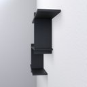 Ver imagem 2 de Nicho Decorativo Estilo 90 X 9 X 45cm Nb-90459:preto