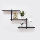 Ver imagem 4 de Nicho Decorativo Estilo 90 X 9 X 45cm Nb-90459:preto