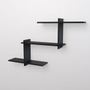Ver imagem 1 de Nicho Decorativo Estilo 90 X 9 X 45cm Nb-90459:preto