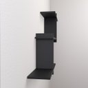Ver imagem 3 de Nicho Decorativo Estilo 90 X 9 X 45cm Nb-90459:preto