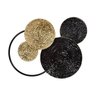 Adorno Decorativo de Parede em Metal Preto com Dourado - 1
