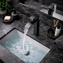 Ver imagem 3 de Torneira de Banheiro com Misturador Monocomando Lavabo de Bancada Luxo Inox Preta Brinovar