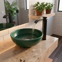 Ver imagem 2 de Torneira de Banheiro com Misturador Monocomando Lavabo de Bancada Luxo Inox Preta Brinovar