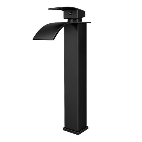 Torneira de Banheiro com Misturador Monocomando Lavabo de Bancada Luxo Inox Preta Brinovar