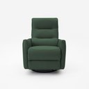 Ver imagem 2 de Poltrona do Papai Reclinável Sala de Estar Plaza Usb e Usb-c Gira Balança Couro Verde G40 - Gran Bel