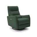 Ver imagem 7 de Poltrona do Papai Reclinável Sala de Estar Plaza Usb e Usb-c Gira Balança Couro Verde G40 - Gran Bel