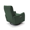 Ver mais imagens de Poltrona do Papai Reclinável Sala de Estar Plaza Usb e Usb-c Gira Balança Couro Verde G40 - Gran Bel