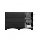 Ver mais imagens de Conjunto Quarto de Casal Cômoda Milão 3 Gavetas 1 Porta Mesa de Cabeceira Stilo Espresso Móveis