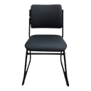 Ver imagem 3 de Kit 2 Cadeiras de Escritório Pé Trapézio Preta 100% Nacional