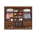 Ver imagem 4 de Guarda Roupas 2 Portas de Correr e 4 Gavetas c/ Espelho Verona Plus Peroba - Europa