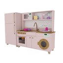 Ver imagem 2 de Mini Cozinha Infantil Rosa e Freijó 100% Mdf