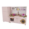 Mini Cozinha Infantil Rosa e Freijó 100% Mdf - 1