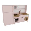 Ver imagem 5 de Mini Cozinha Infantil Rosa e Freijó 100% Mdf
