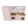 Mini Cozinha Infantil Rosa e Freijó 100% Mdf - 6
