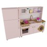 Mini Cozinha Infantil Rosa e Freijó 100% Mdf - 3