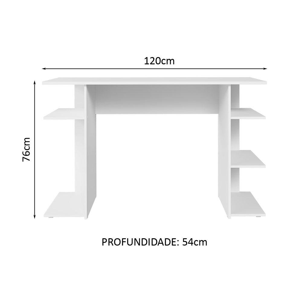 Escrivaninha Mesa para Computador Gamer Branco 9424 Madesa - 3