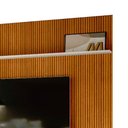 Ver imagem 4 de Painel Ripado Piso-Teto 238cm x 244,5cm para TV até 75 Polegadas New Guaporé Madetec:Cinamomo / Off
