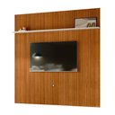 Ver imagem 1 de Painel Ripado Piso-Teto 238cm x 244,5cm para TV até 75 Polegadas New Guaporé Madetec:Cinamomo / Off