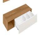 Ver imagem 5 de Penteadeira Suspensa Joy Camarim 1 Gaveta com Espelho MDP MDF Nature Branco