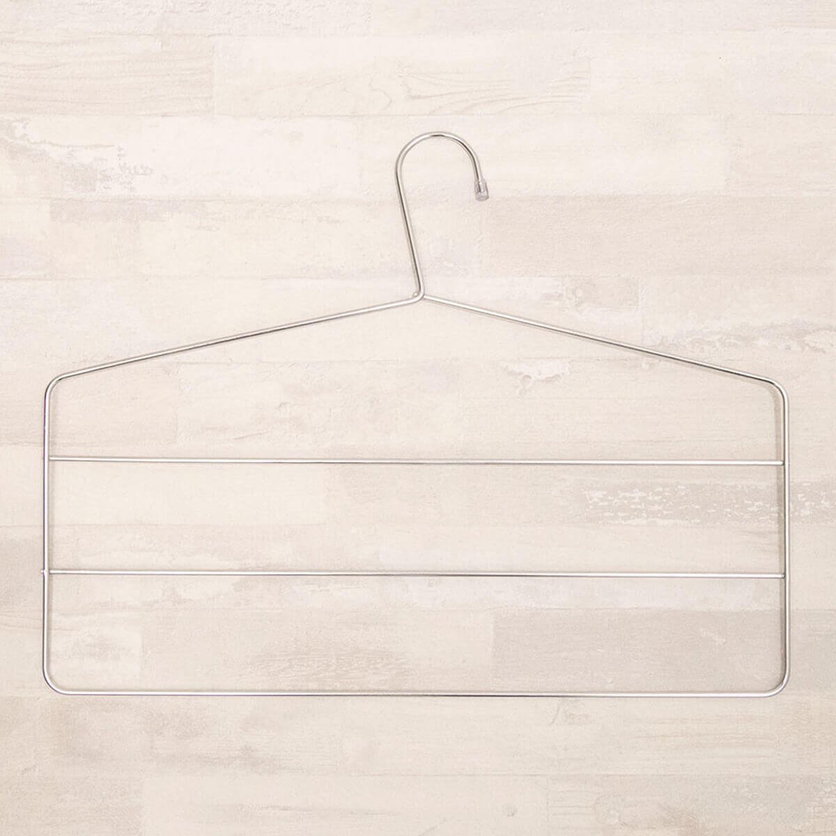 Conjunto 10 Cabides Para 3 Calças cada Cabide Triplo Calceiro Cromado