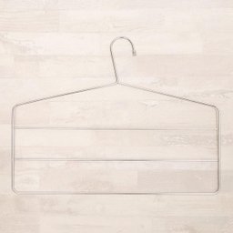 Conjunto 10 Cabides Para 3 Calças cada Cabide Triplo Calceiro Cromado - 1