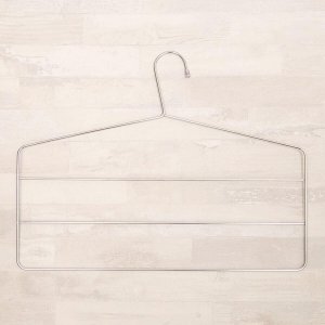 Conjunto 10 Cabides Para 3 Calças cada Cabide Triplo Calceiro Cromado
