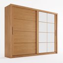 Ver imagem 2 de Guarda-Roupa Casal com 8 Espelhos Palace Marrom/Cinamomo