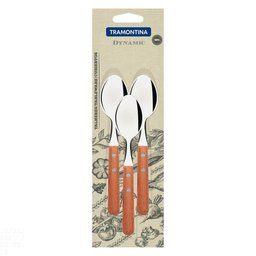 Conjunto de Colheres para Chá Dynamic com Lâminas em Aço Inox e Cabos de Madeira Natural - 2