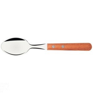Conjunto de Colheres para Chá Dynamic com Lâminas em Aço Inox e Cabos de Madeira Natural