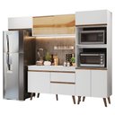 Ver imagem 2 de Armário de Cozinha Completa 260 cm Branco Pieta Madesa 01