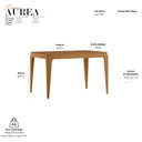 Ver imagem 2 de Mesa de Jantar Aurea 120x80 cm Ype - New Ceval
