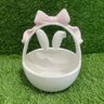 Cesta Ceramica Pascoa Redonda Alca Rosa 16x21cm - 6