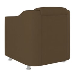 Poltrona Decorativa Veludo para Recepção Clinica Hospital Dentista:marrom - 3