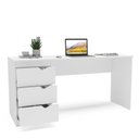 Ver imagem 4 de Escrivaninha Mesa Escritório 3 Gavetas 163cm X 77cm Porto