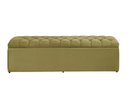 Ver imagem 1 de Calçadeira Baú Imperatriz 100 cm Suede Amarelo