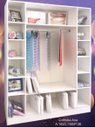 Ver imagem 6 de Expositor Colméia Cabideiro Nichos = 3 Peças = Loja Roupas