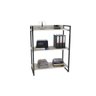 Kit 3 Peças com Mesa para Escritório em L, Estante e Gaveteiro Espresso Móveis - 4