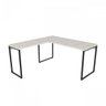 Kit 3 Peças com Mesa para Escritório em L, Estante e Gaveteiro Espresso Móveis - 9